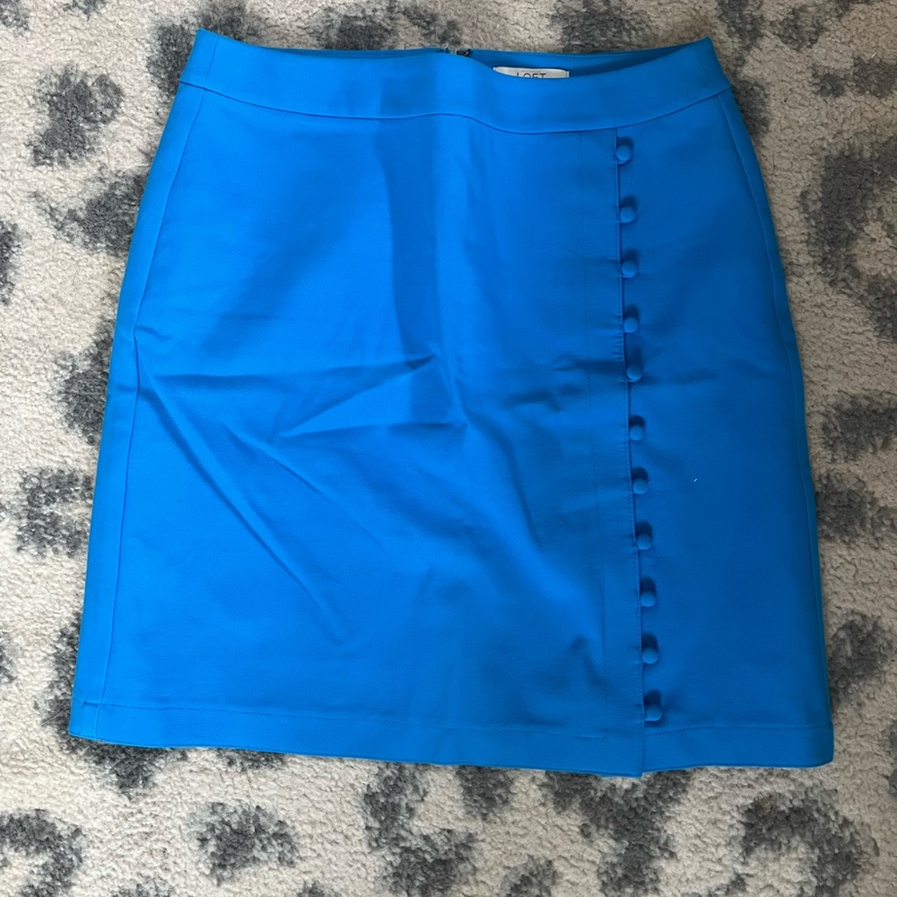 Loft 0p teal skirt